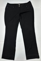 WHBM Black Chino Pants Women Size 14 (Measure 34x30) - £9.92 GBP