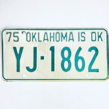 1975 United States Oklahoma Oklahoma County Passenger License Plate YJ-1862 - €11,20 EUR