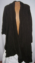 NWT Noppies Maternity Dark Brown Sweater Poncho Shawl Misses XL/2X - £15.79 GBP