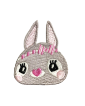 Bunny Embroidery Patch Lop Rabbit Embroidered Applique Iron on Badge 2.5... - $19.00