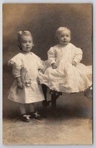 RPPC Barnesville Ohio Adorable Little Children Studio Photo Postcard H21 - £7.95 GBP