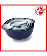 8-Piece Teal Nesting Bowl Set - Complete Kitchen Essentials for Home Cooks - $964.00 MXN