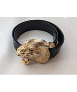 1986 Christopher Ross Tigre 24K Placcato Oro Cintura Nera Fibbia Mancant... - €169,11 EUR