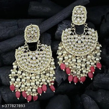 Kundan Indian Jwellery Jewelry Set Earrings Chandbali Latest Desgin Gold... - £3.86 GBP