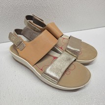 Bionica Yolanda Womens Leather Sandals Shoes Tan Gold Size 9 - $29.60