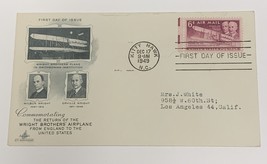Commemorating Return of Wright Brothers&#39; Airplane From England Mail Cover 1949 - £5.77 GBP