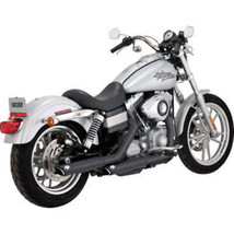 VANCE &amp; HINES 3&quot; Twin Slash Slip-On Muffler - Black Glide /Dyna 46838 - $499.99