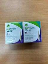 2pk OneTouch Ultra  Glucose Blood Test Strips  25ct 4/30/2026 **Free Shi... - $367.55 MXN