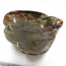 Handmade Natural Green Agate 2545 Ct Carved Leaf Designer Bowl For Home ... - £446.70 GBP