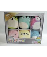 Squishmallows Holiday Bright Squad 2021 Plush Ornament Set 6 Minis Exclu... - $39.99