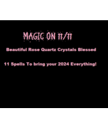 11/11 Spiritual Numbers Magic Spells to Change Your New Year Rose Quartz... - £55.93 GBP