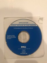 Dell Application Reinstalling Sonic RecordNow 6.5 Software PC CD - P/N U... - £7.88 GBP