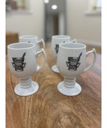 Six (6) Vintage Apothecary RX Pedestal Mugs Halloween Goth - €42,42 EUR