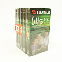 Fujifilm Hq T-120 Blank Vhs Tape Lot Of 5 - £11.60 GBP