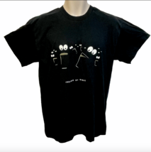 Vintage Ireland at Night Graphic T Shirt Screen Stars Black Beers Eyes  ... - $39.99