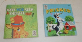 Lot Of 2 Vintage Children&#39;s Book - Frisker, Have You Seen A Giraffe Hat? - £4.38 GBP