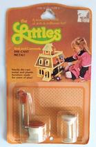 The Littles Toilet Pedestal Sink Dollhouse Doll Toys Vintage Die Cast Metal - $21.99