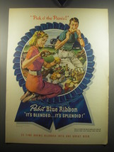 1947 Pabst Blue Ribbon Beer Advertisement - Pick o&#39; the Picnic! - £14.45 GBP