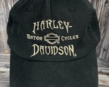 Harley-Davidson Skull Wings Logo Black Fitted Trucker Hat - Size XL - $24.18