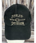 Harley-Davidson Skull Wings Logo Black Fitted Trucker Hat - Size XL - £19.37 GBP