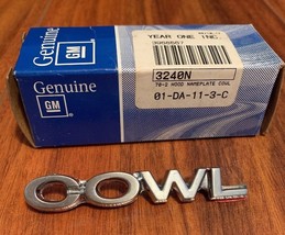 COWL Hood Emblem Genuine GM# 3968567 Brand New In Original Box - £14.58 GBP