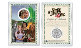 WIZARD OF OZ - Witch OFFICIAL JFK Half Dollar U.S. Coin in PREMIUM HOLDER - $12.95