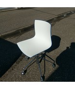 Designer Modern Italian Arper Catifa 46 Blue White Rolling Office Chairs... - $415.56 CAD