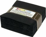 Mini Charm Squares 2.5&quot; x 2.5&quot; Pack Kona Cotton Solids Black Precuts M53... - $7.97