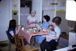 1973 Kitchen Women Toddler Girl Pepsi Hamms Beer Chicago 35mm Slide - £2.72 GBP