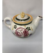 Della Ware Earthenware Ceramic Teapot El Rosa Made in The USA - $16.30
