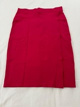 Liz Claiborne Women's Pink Side Slit Pull-On Skirt Size Large Waist 32" image 5
