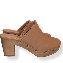 Lucky Brand Hazeleigh Womens LIght Brown Block Heel Clogs Size 8 New w/o... - £35.30 GBP