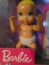 Barbie BABY INFANT Doll house Accessories BLONDE BABY w/ milk bottle, 2 ... - $5.39