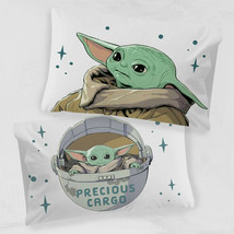 Star Wars The Mandalorian Curious Child 1-Pack Reversible Pillowcase Multi-Color - £15.80 GBP