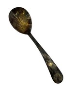 Antique Vintage Silver Plate Sugar Shell Spoon Scalloped England 4.5&quot; - £9.42 GBP