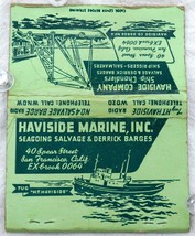 Vintage Matchbook Cover Haviside Company Ship Chandlers Sail Makers Ship... - $4.99