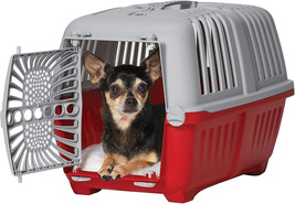 MidWest Spree Plastic Door Travel Carrier Red Pet Kennel X-Small - 1 cou... - £36.67 GBP