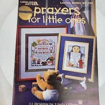 Vintage 1997 Prayers For Little Ones Cross Stitch Pattern Magazine Booklet - £10.10 GBP