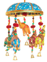 Elefante Colgante Pared Puerta Colgante Festival Decorativa Colgante Paraguas - $18.85