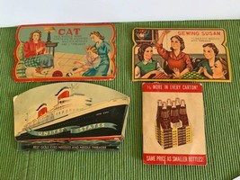 Vintage Sewing Needle Books Lotta Cola Cat United States Set Of 4 - £26.39 GBP