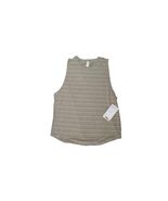 NWT Athleta Women’s Cloudlight Striped Muscle Tank Medium Olive NEW With... - $261.31 MXN