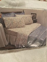 Vtg JC Penney No Iron Full Fitted Stitched, Floral Pattern Sheet NOS Sealed!! - $16.83