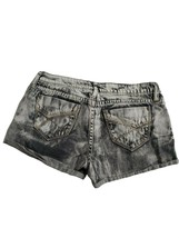 Decree Shorts Size 3 Juniors Black Low Rise Stone Wash Denim Summer Casual - £11.19 GBP