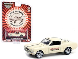 1965 Ford Mustang Fastback #56 Cream Auto Daredevils Tournament Of Thrills - $32.49