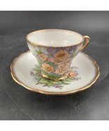 Ilisco Japan Tea Cup &amp; Saucer Rose Pattern w/Gold Trim, Selling LOW - $5.42 CAD
