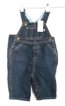 The Children&#39;s Place Blue Jean Denim Overalls w/Snaps NWT Sz 3-6 mo. 11-15 lbs. - £17.97 GBP