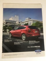 Ford Focus Car Print Ad Advertisement PA8 - £4.63 GBP