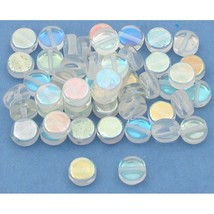 50 Clear Czech Glass Spacer Beads Beading Parts 6mm - £13.16 GBP