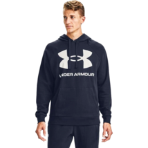Under Armour Hoodie Men&#39;s Size Large Rival Fleece Big Logo Color NAVY NWT - £21.01 GBP