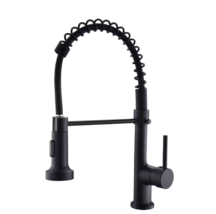 WELLFOR Single Handle Pull Down Sprayer Kitchen Faucet with 360° Rotation - £70.96 GBP